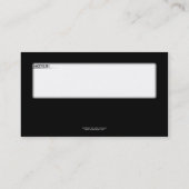 Modèle de carte de visite de formation d'espace (Dos)