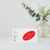 Modèle de carte de visite de forme physique - (Debout devant)