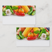 modèle de carte de visite de fruit et de marchand (Devant / Derrière)