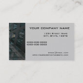 Modèle de carte de visite de génie architectural (Dos)