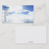 Modèle de carte de visite de gloire (Devant / Derrière)