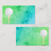 modèle de carte de visite de golf (Devant / Derrière)