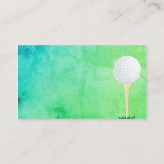 modèle de carte de visite de golf (Dos)
