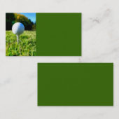 modèle de carte de visite de golf (Devant / Derrière)