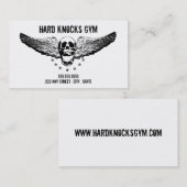 Modèle de carte de visite de gymnase de boxe (Devant / Derrière)