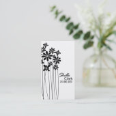 Modèle de carte de visite de jardin d'agrément (Debout devant)