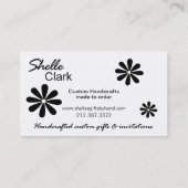 Modèle de carte de visite de jardin d'agrément (Dos)