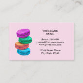 Modèle de carte de visite de la boulangerie Macaro (Dos)