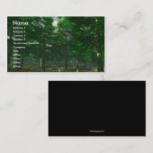 Modèle de carte de visite de la clarté de la (Devant / Derrière)