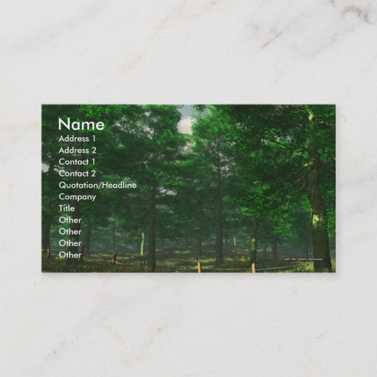 Modèle de carte de visite de la clarté de la (Devant)