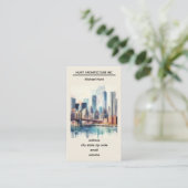 Modèle de carte de visite de la skyline de New Yor (Debout devant)
