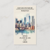 Modèle de carte de visite de la skyline de New Yor (Devant)