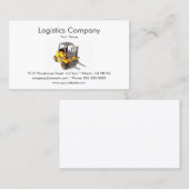 Modèle de carte de visite de la société logistique (Devant / Derrière)