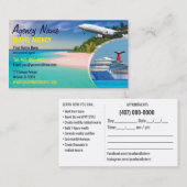 Modèle de carte de visite de l'agent de voyage (Devant / Derrière)