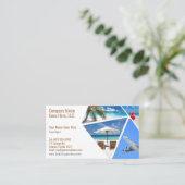 Modèle de carte de visite de l'agent de voyage (Debout devant)