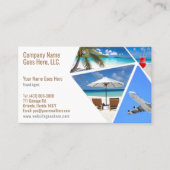 Modèle de carte de visite de l'agent de voyage (Devant)