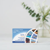 Modèle de carte de visite de l'agent de voyage (Debout devant)