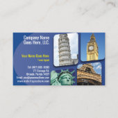 Modèle de carte de visite de l'agent de voyage (Devant)