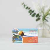 Modèle de carte de visite de l'agent de voyage (Debout devant)