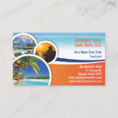 Modèle de carte de visite de l'agent de voyage (Devant)