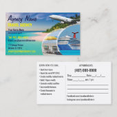 Modèle de carte de visite de l'agent de voyage (Devant / Derrière)