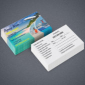 Modèle de carte de visite de l'agent de voyage