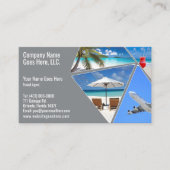 Modèle de carte de visite de l'agent de voyage (Devant)