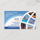 Modèle de carte de visite de l'agent de voyage (Devant)