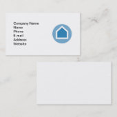 Modèle de carte de visite de l'agent immobilier (Devant / Derrière)