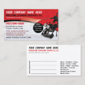 Modèle de carte de visite de lavage et de nettoyag (Devant / Derrière)