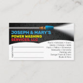 Modèle de carte de visite de lavage et de nettoyag (Dos)