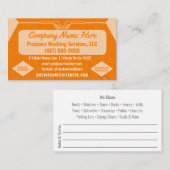 Modèle de carte de visite de lavage et de nettoyag (Devant / Derrière)