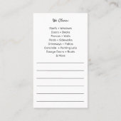 Modèle de carte de visite de lavage et de nettoyag (Dos)