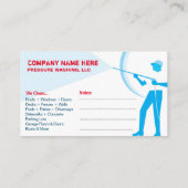 Modèle de carte de visite de lavage et de nettoyag (Dos)