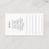 Modèle de carte de visite de lavage et de nettoyag (Dos)