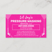 Modèle de carte de visite de lavage et de nettoyag (Devant)