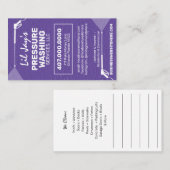 Modèle de carte de visite de lavage et de nettoyag (Devant / Derrière)