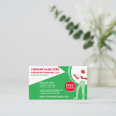 Modèle de carte de visite de lavage et de nettoyag (Debout devant)