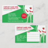 Modèle de carte de visite de lavage et de nettoyag (Devant / Derrière)