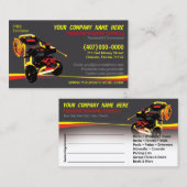 Modèle de carte de visite de lavage et de nettoyag (Devant / Derrière)