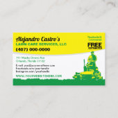 Modèle de carte de visite de lavage et de nettoyag (Devant)