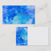 modèle de carte de visite de l'eau d'ondulation (Devant / Derrière)