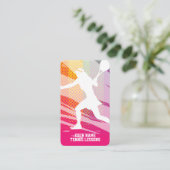 Modèle de carte de visite de l'école de tennis (Debout devant)