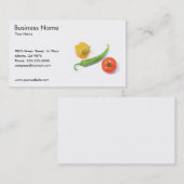 Modèle de carte de visite de légumes (Devant / Derrière)