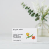 Modèle de carte de visite de légumes (Debout devant)