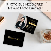 Modèle de carte de visite de l'élément de masquage