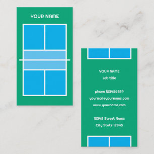Modèle de carte de visite de l'entraîneur de Pickl
