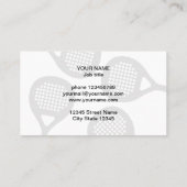 Modèle de carte de visite de l'entraîneur Padel (Dos)