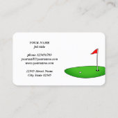 Modèle de carte de visite de l'entreprise du club (Dos)