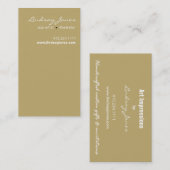 Modèle de carte de visite de Lindsay (Devant / Derrière)